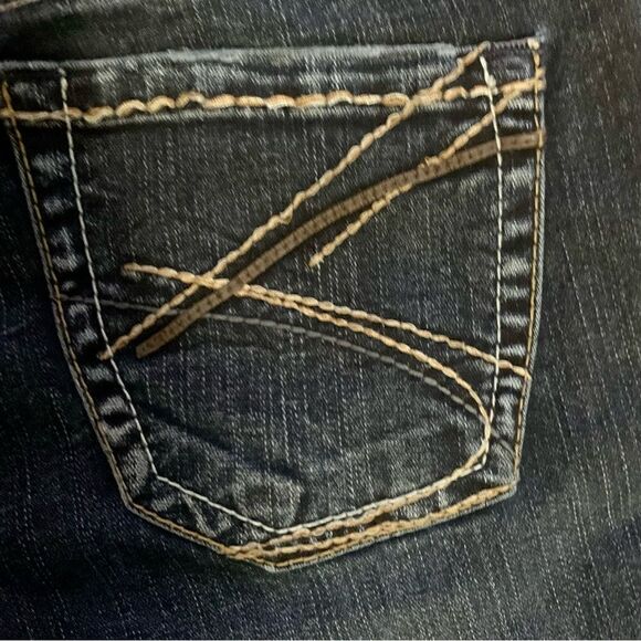 Silver Jeans Suki Bootcut Fringed Cuff Jeans Size 27 - Picture 9 of 13